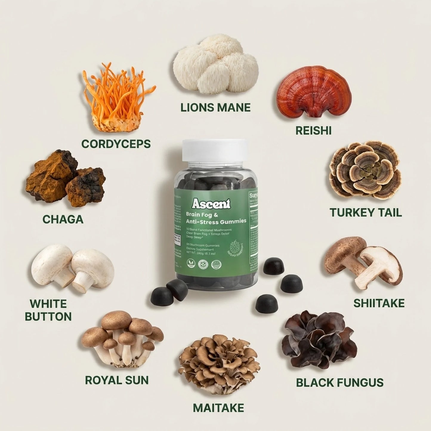 Brain Fog &  Anti-Stress Gummies